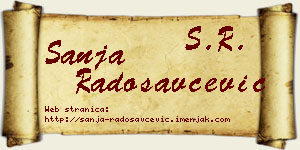 Sanja Radosavčević vizit kartica